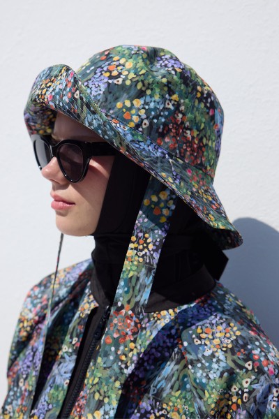 TIE BUCKET HAT TINY FLOWER 