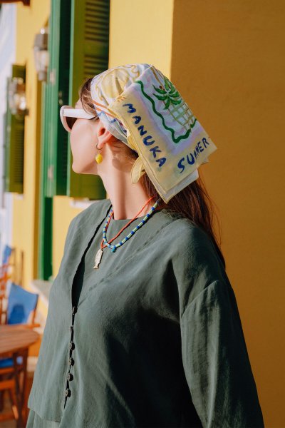 DESENLİ PAMUKLU FULAR SUMMER DREAM 