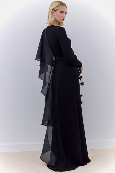 LAURA ABİYE ELBİSE SİYAH 