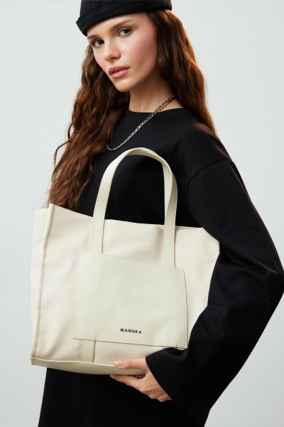 URBAN TOTE BAG BEIGE 