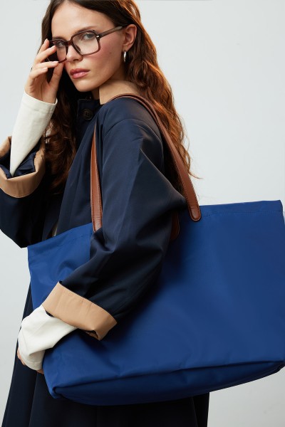 MARI MEDIUM SHOPPER BAG DARK BLUE 