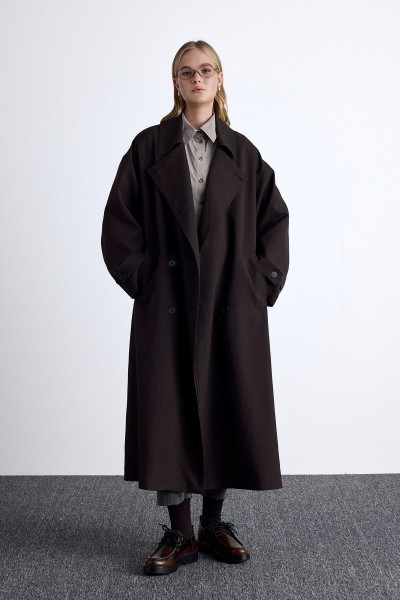 NİCOLA KRUVAZE TRENÇKOT ACI KAHVE 