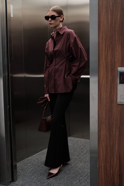 FLARE CROWN CLASSIC TROUSERS BLACK 