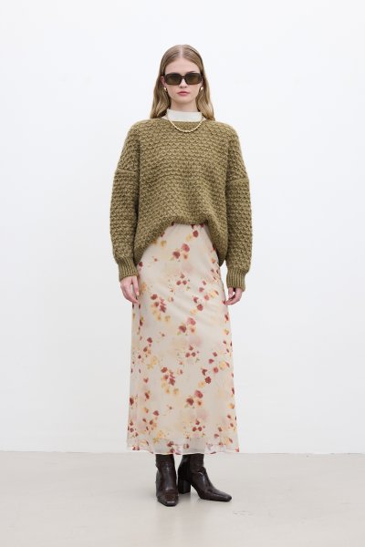 DESENLİ TÜL MİDİ BOY ETEK BRUSH 