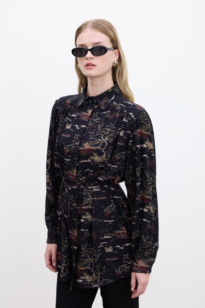 BELTED RETRO STYLE SHIRT OSAKA 