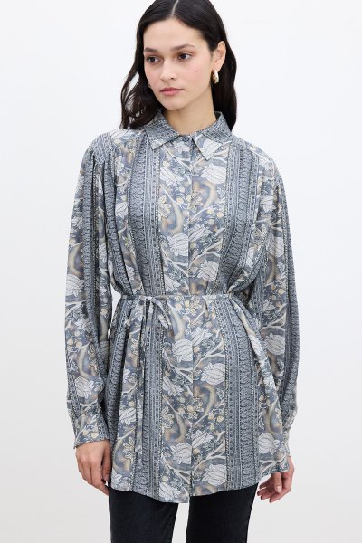 BELTED RETRO STYLE SHIRT GABRIELLE 