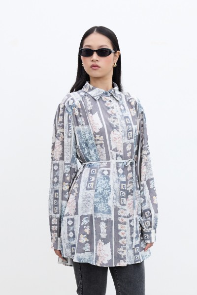 BELTED RETRO STYLE SHIRT GIA 