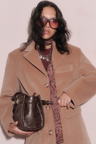 KEMERLİ KAŞE CEKET CAMEL 