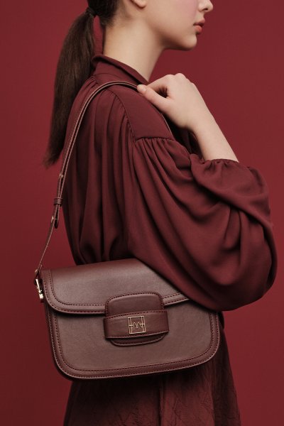 PREMIUM FLAP BAG Claret Red 