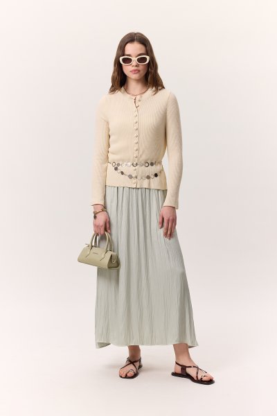 CRUSH SATEN ETEK SU YEŞİLİ 