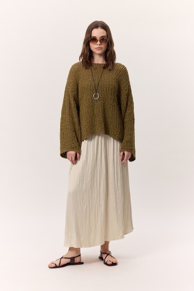 CRUSH SATEN ETEK BEJ 