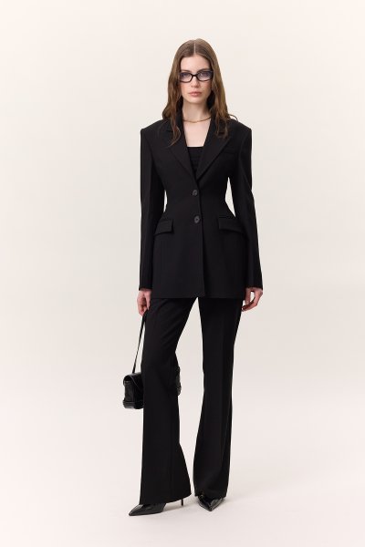 PREMIUM FLARE PAÇA FIT PANTOLON SİYAH 