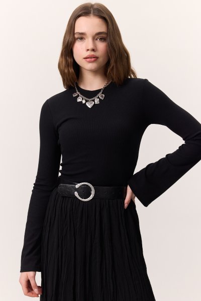 DÖVME TOKALI DERİ KEMER SİYAH 