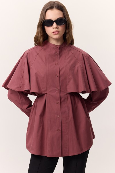 CAPED DESIGN SHIRT ROSE DRY 