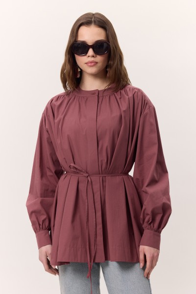 SHIRT DETAIL WIDE SHIRT ROSE 