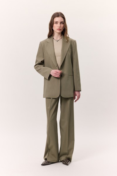 GENİŞ PAÇALI PALAZZO PANTOLON YEŞİL 