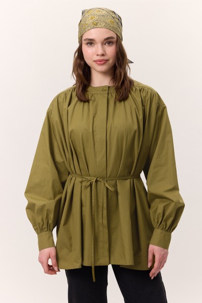 SHIRT DETAIL LARGE SHIRT OIL GREEN 