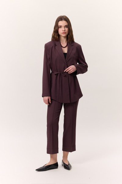 ÇİMA DİKİŞLİ KUMAŞ PANTOLON BORDO 