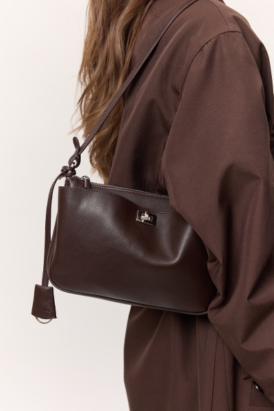 ARTE MINI BAGUETTE BAG DARK BROWN 
