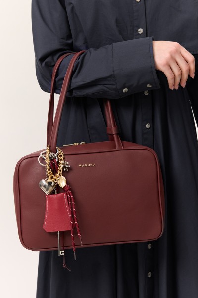 SIMONA TOTE BAG BURGUNDY 