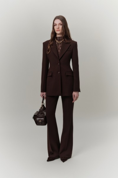 PREMIUM FLARE PAÇA FIT PANTOLON KAHVERENGİ 