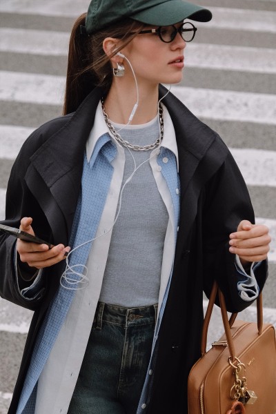 UZUN KOLLU GARNİLİ BODY GRİ MELANJ 