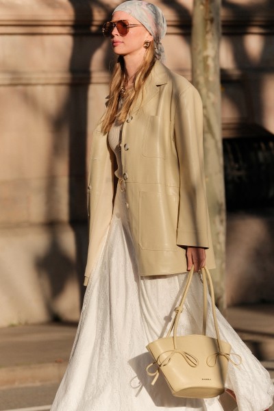 RETRO DERİ CEKET SARI 