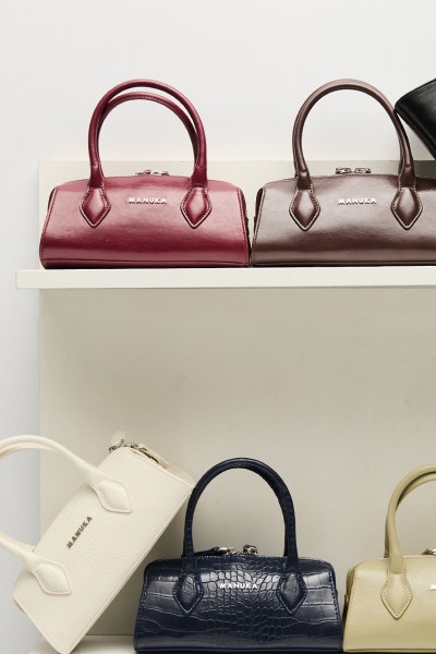 LEATHER POLO MINI BAG BURGUNDY 