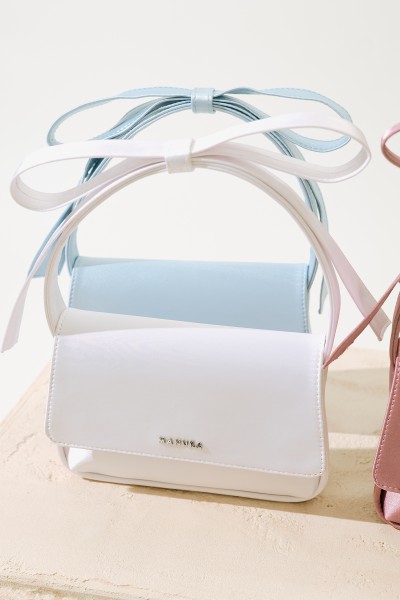 BOW DETAIL BAG ECRU 