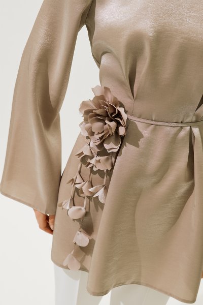 MINK BELT WITH FLOWER BAND 