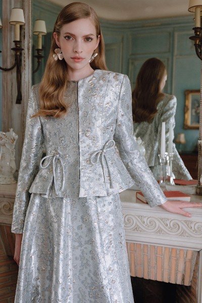 MARY ABİYE JAKAR CEKET MAVİ 