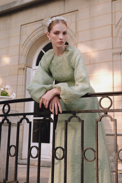 JAKAR ORGANZE ABİYE ELBİSE MİNT 