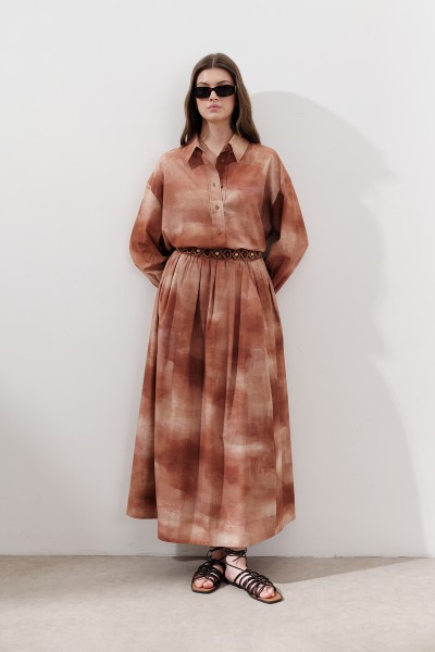 PATTERNED COTTON LIGHTWEIGHT SHIRT TILE 