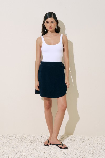 TOWEL PAREO SKIRT NAVY BLUE 