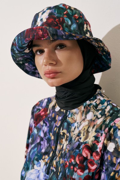 SCARF-DETAILED BUCKET HAT COLOR PALETTE 