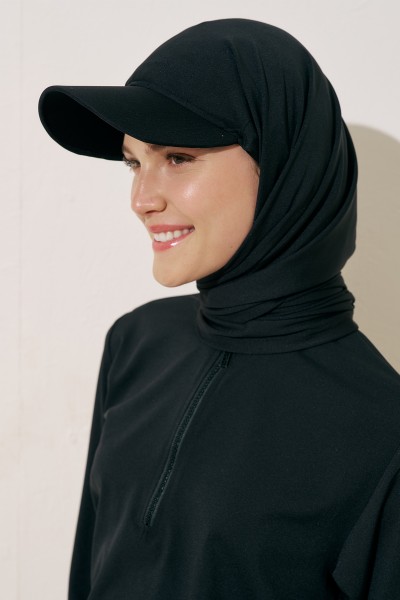 CAP HAT SWIMSUIT SHAWL BLACK 