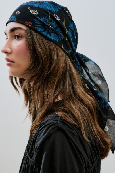 DESENLİ PAMUKLU ŞAL CECILE 