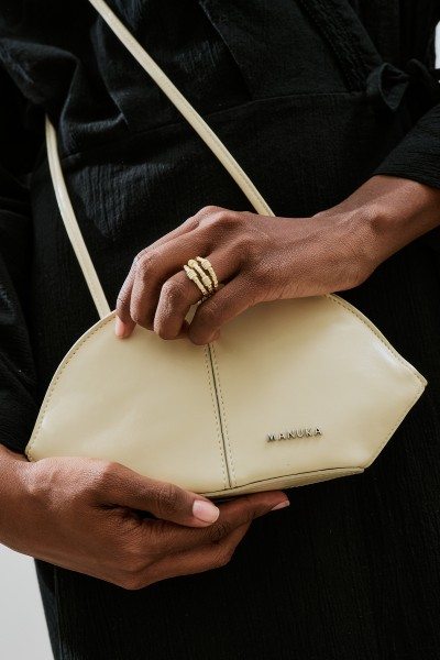 POLLY TIE DETAIL BAG BUTTER YELLOW 