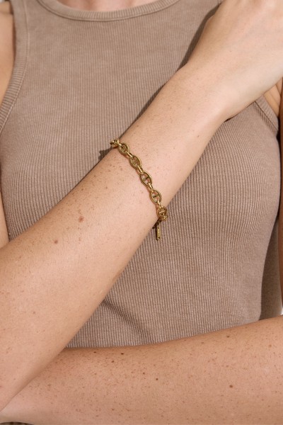 GEMİCİ ZİNCİR BİLEKLİK GOLD