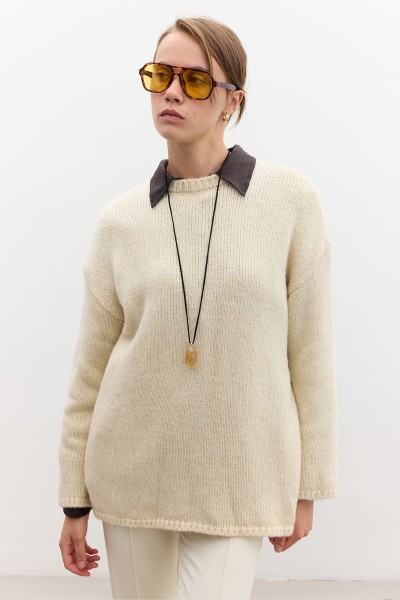 OVERSIZE SWEATER BEIGE 