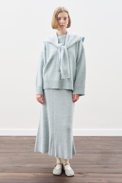 CHUNKY OVERSIZE KAZAK MAVİ 