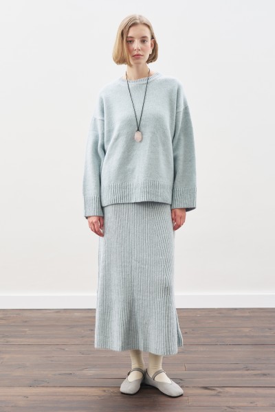 TRİKO KLOŞ ETEK MAVİ 