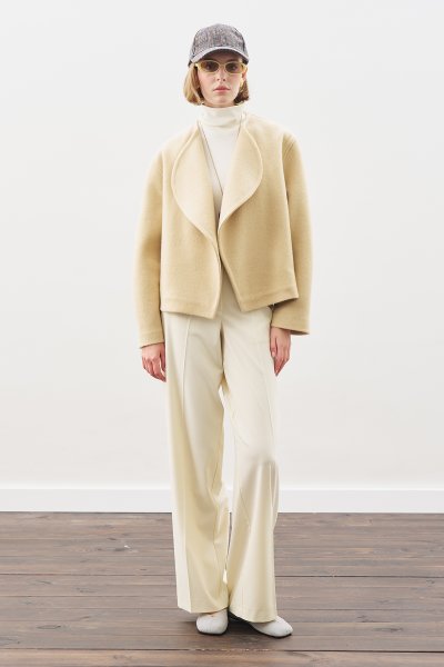 YÜNLÜ KISA CEKET KUM 