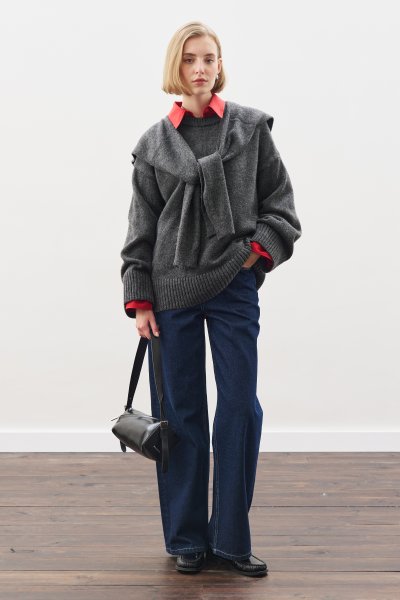 CHUNKY OVERSIZE KAZAK ANTRASİT 