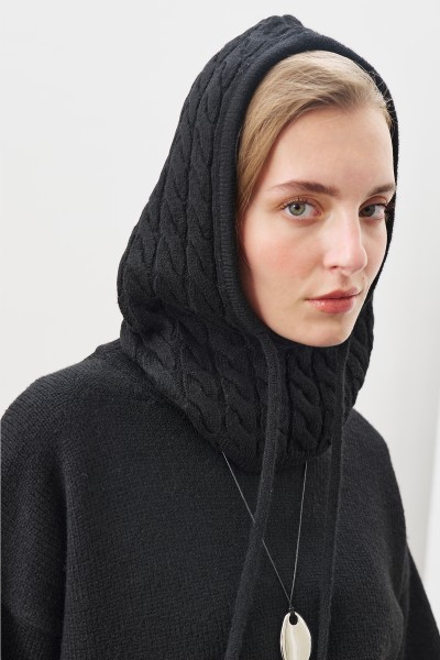 KNITWEAR BALAKLAVA BLACK 
