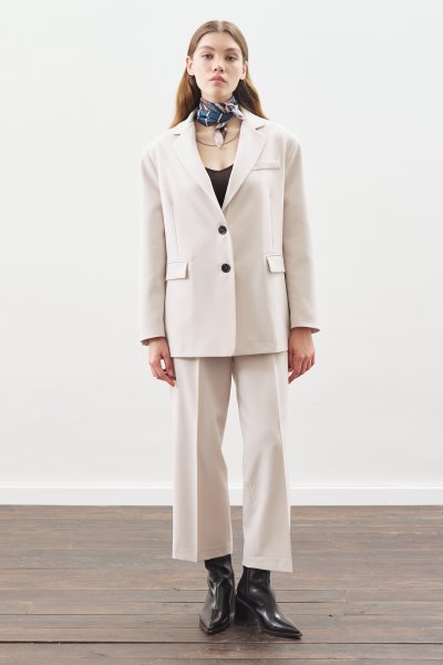 OVERSIZE KESİM BLAZER CEKET BEJ 