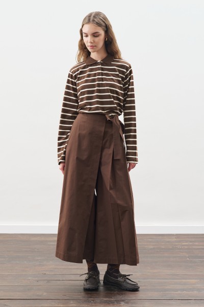 ETEK GÖRÜNÜMLÜ PANTOLON KAHVERENGİ 