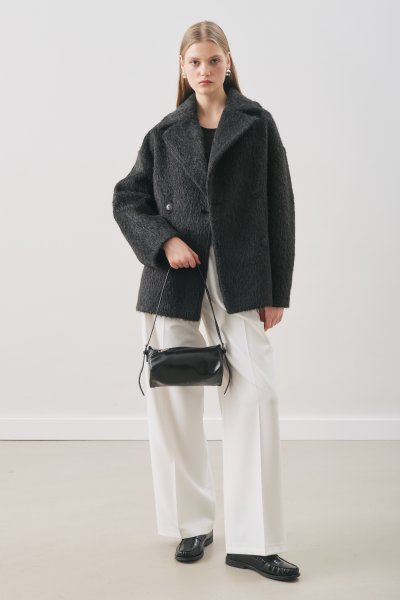 BOUCLE KRUVAZE KABAN SİYAH 