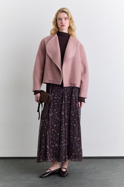 GENİŞ PARÇALI DESENLİ ETEK DITSY 