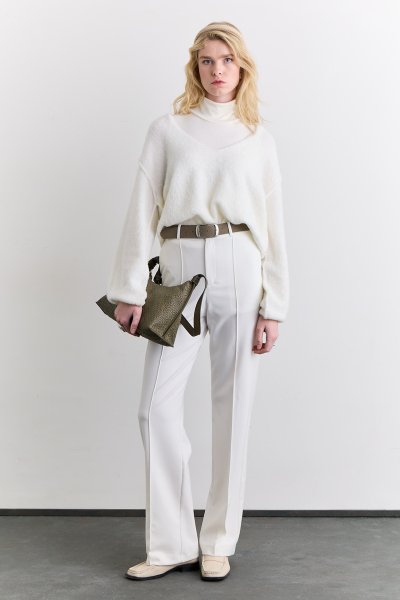 SOFT DOKULU KAZAK EKRU 